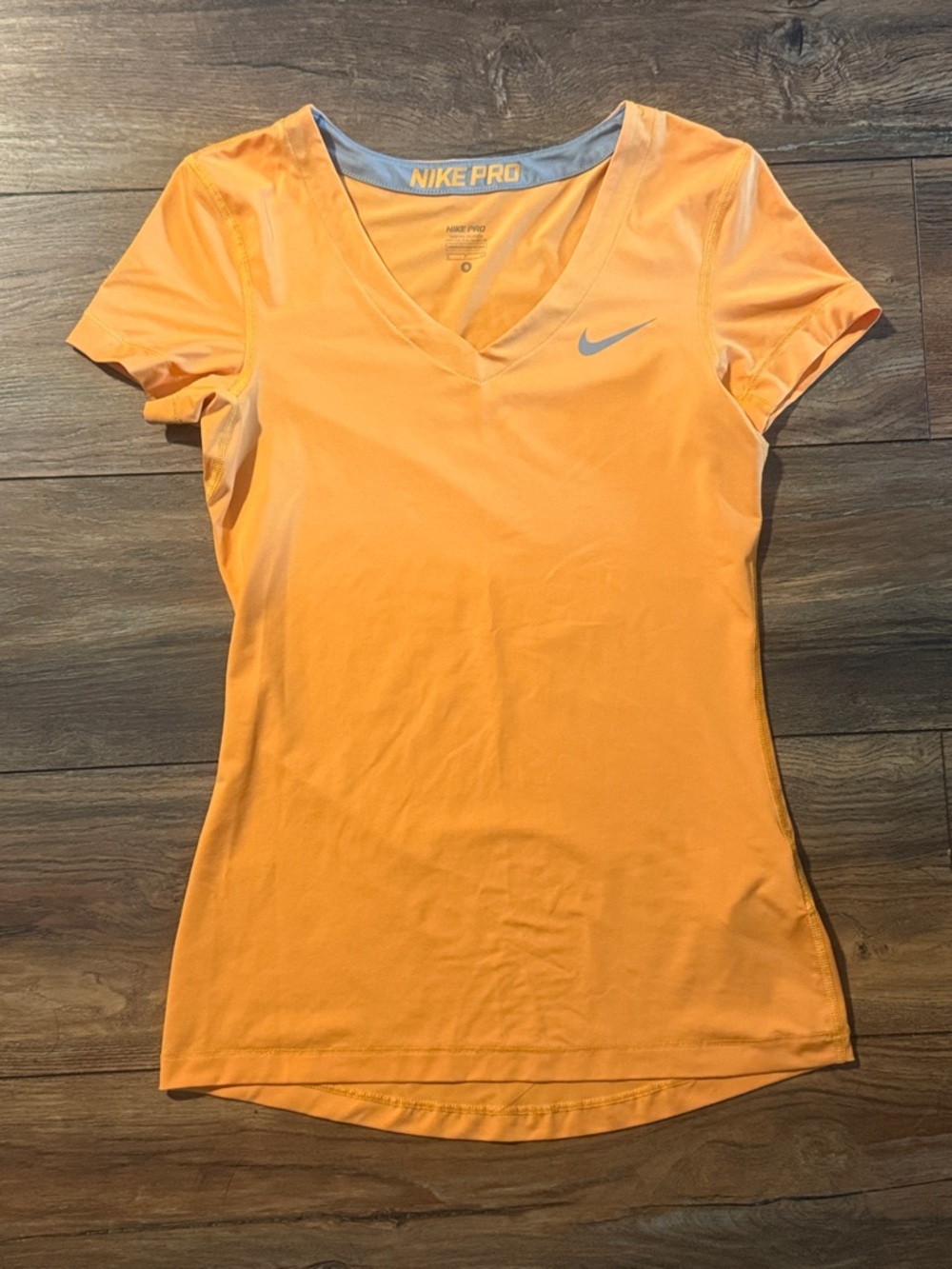 Nike Women's V-Neck Dri-FIT Short Sleeve Top - Orange